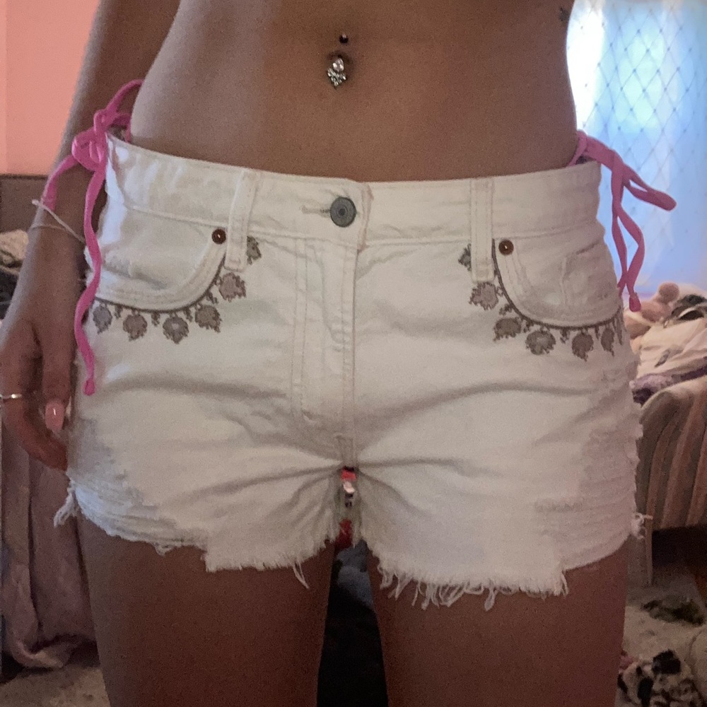 NWT Abercrombie and Fitch White Denim Shorts